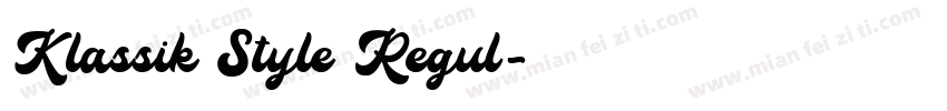 Klassik Style Regul字体转换